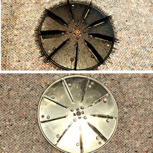 Cleaning oven fan blade
